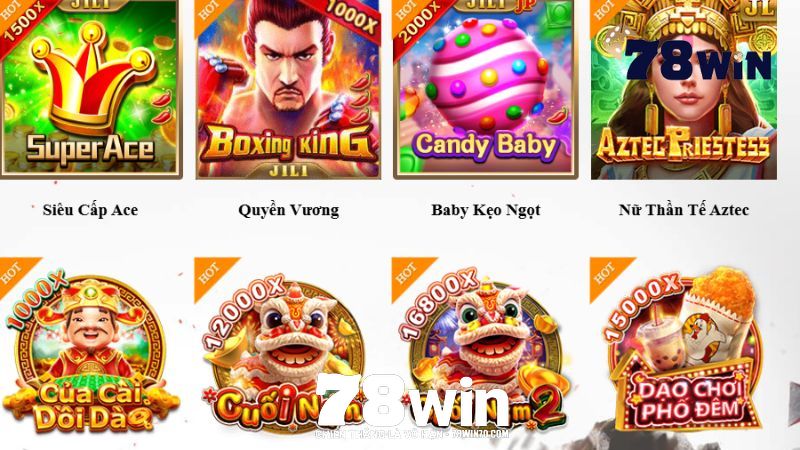 Các loại hình nổ hũ 78win kinh điển