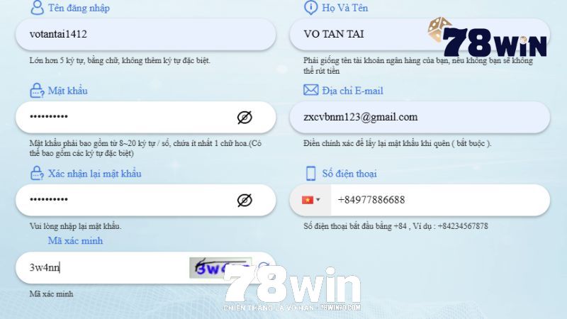 Câu hỏi thường gặp Câu hỏi thường gặp về cách đăng ký tài khoản 78win