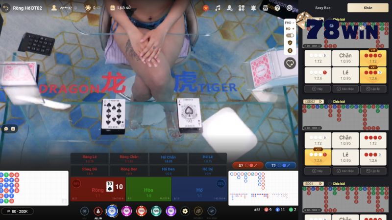 Chi tiết các bước tham gia chơi Rồng Hổ trên 78win